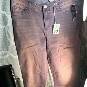 Celebrity pink juniors super skinny grape light jeans